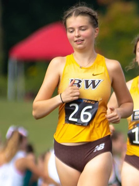 Baldwin Wallace Cross Country Running Team Competing in Race